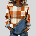 Faylen™ | Sweter z patchworkiem