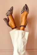 Viola™ - Buty na obcasie w wzór zebra