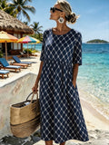 Nadia™ | Elegancja nadmorska Midi Sukienka
