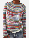Lone | Wzorzysty sweter w stylu nordyckim