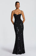 Sukienka maxi bodycon z koronką