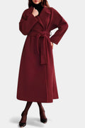 Leonora | Długi Płaszcz z Paskiem