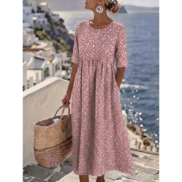 Tess™ | Elegancka sukienka midi o figurszykającym kroju