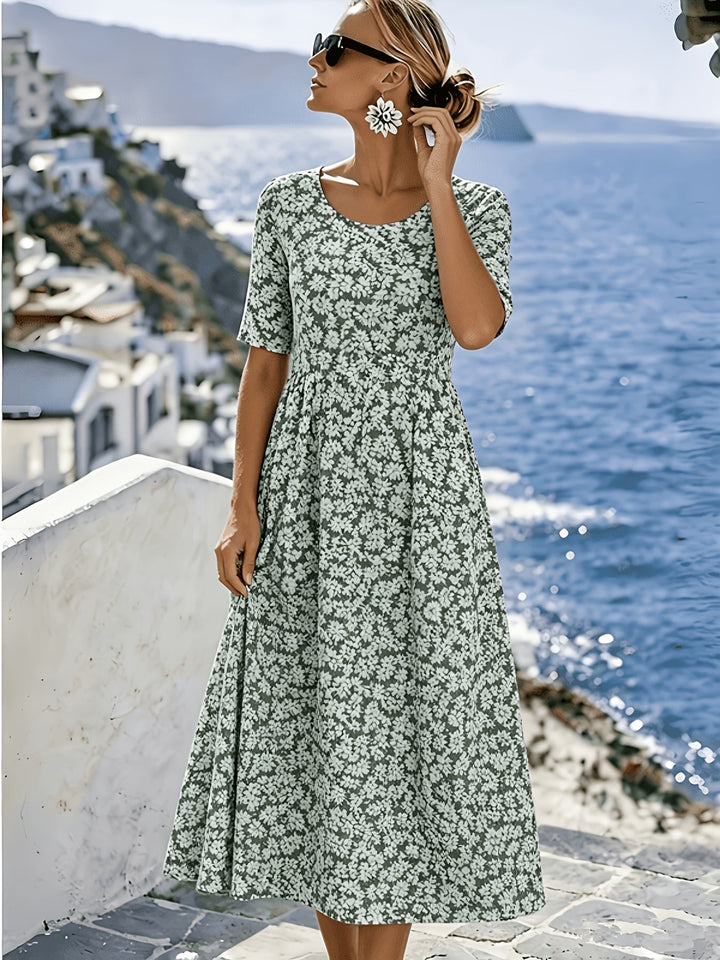 Sienna™ | Elegancka sukienka midi w kwiaty