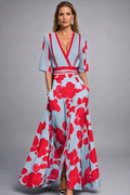 Elisa - Elegancka sukienka maxi z kwiatami