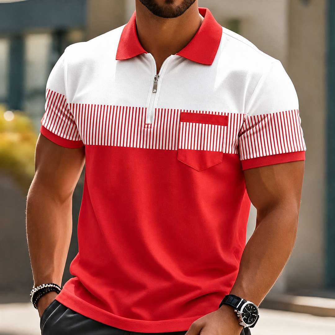 Mason | Eleganckie Polo z Zippem