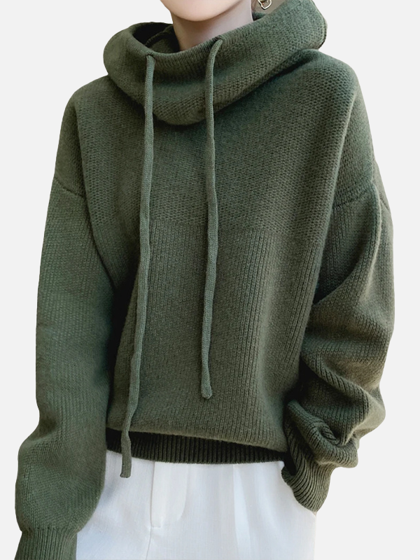 Marianne | Oversize Sweter z Kapturem, Sweter z Kapturem