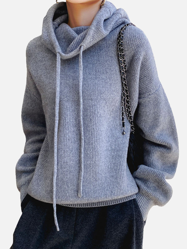 Marianne | Oversize Sweter z Kapturem, Sweter z Kapturem