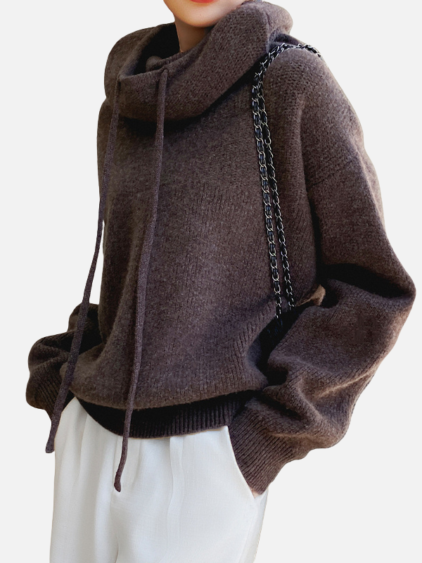 Marianne | Oversize Sweter z Kapturem, Sweter z Kapturem