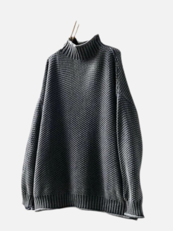 Karen | Sweter z wysokim kołnierzem z miękkiego grubego splotu