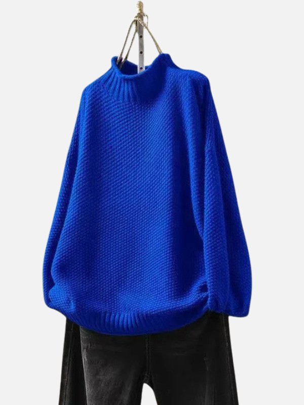 Karen | Sweter z wysokim kołnierzem z miękkiego grubego splotu
