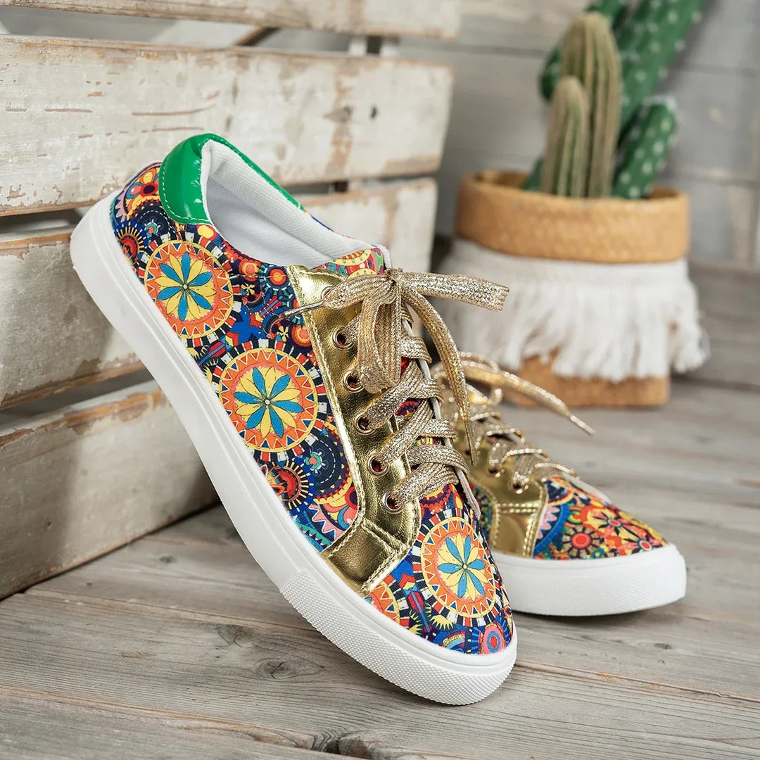 Iris | Niskie buty z nadrukiem