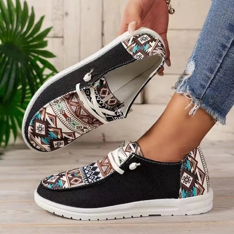 Ava | Ortopedyczne Sneakersy z Wzorem