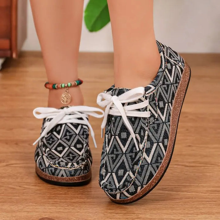 Isla | Ortopedyczne Sneakersy Wzorzyste