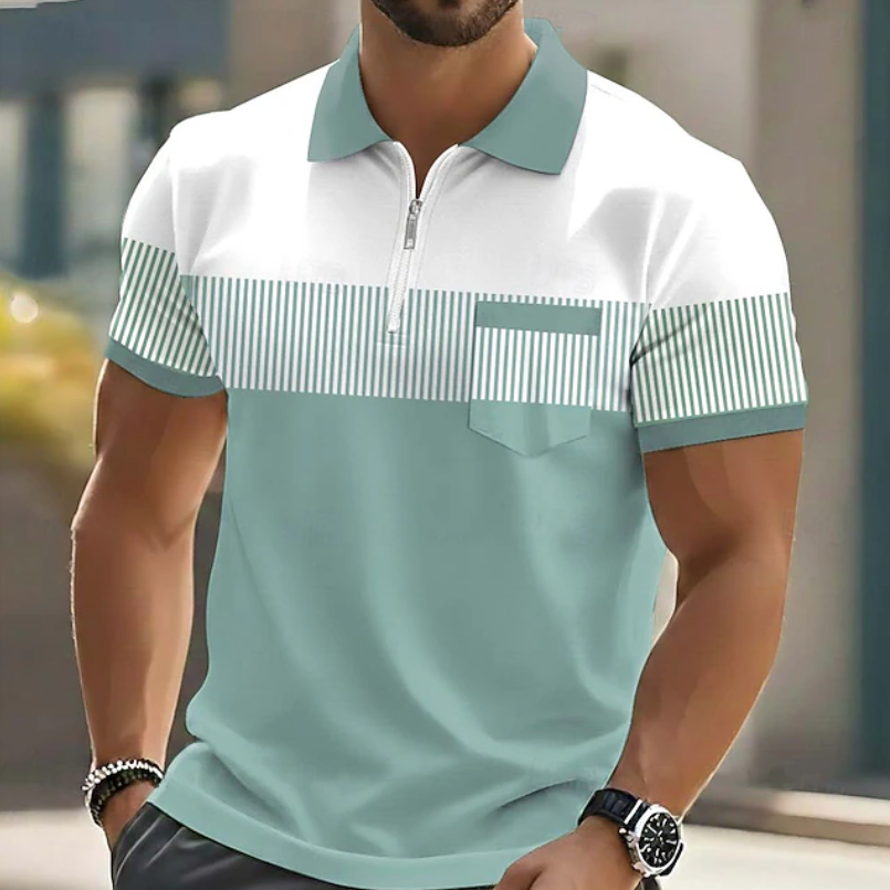 Mason | Eleganckie Polo z Zippem