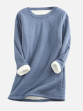 Kirsten | Bluza z Fleece Sherpa w Miękkim Fleece