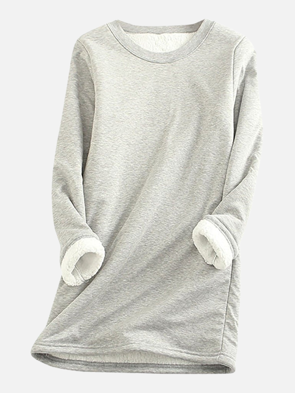 Kirsten | Bluza z Fleece Sherpa w Miękkim Fleece