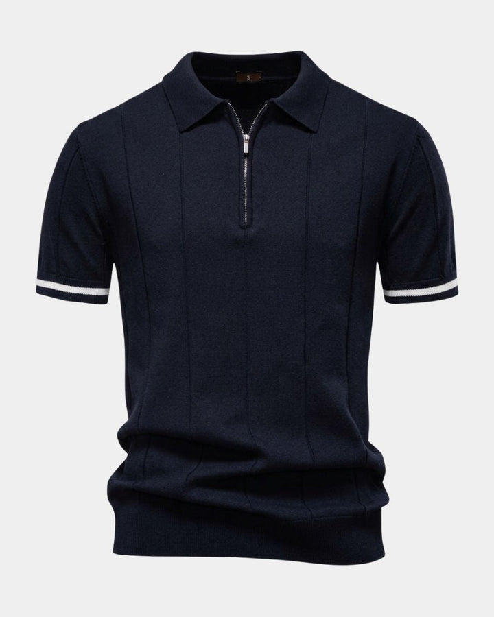 Clark | Sweter Polo z Zippem