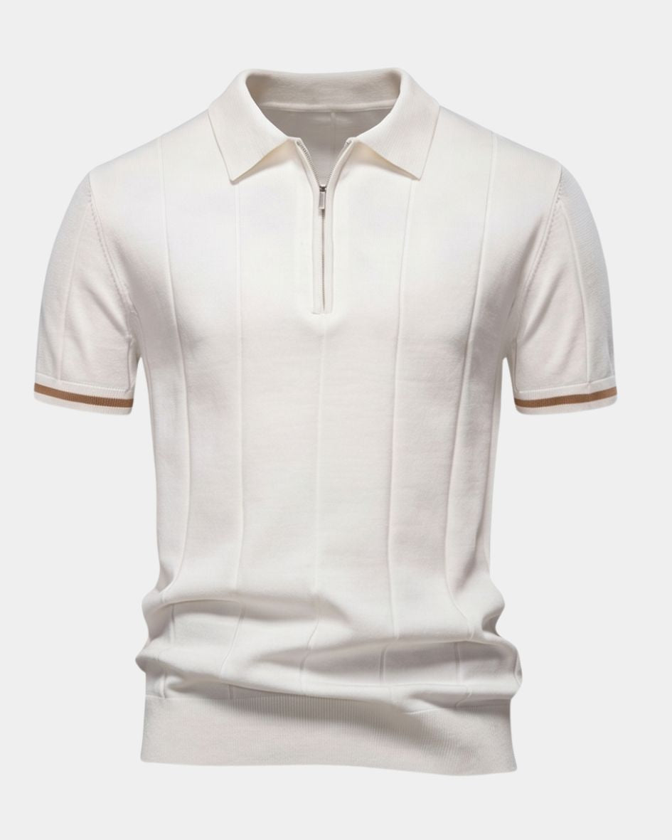 Clark | Sweter Polo z Zippem