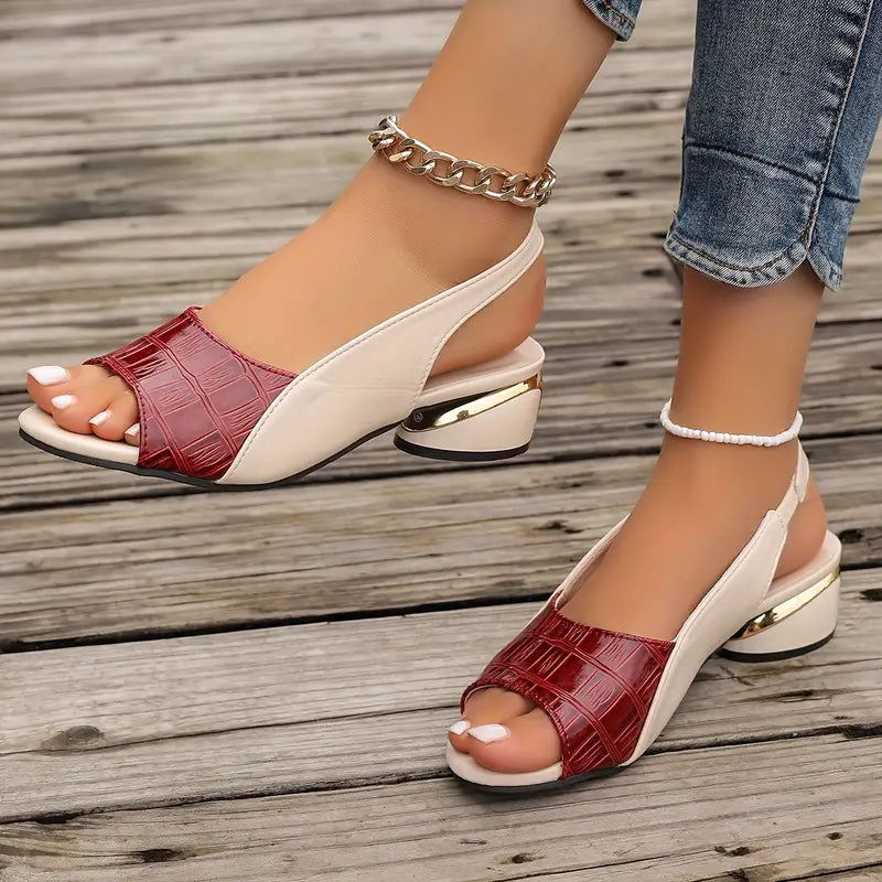 Whitney™ | Eleganckie skórzane sandały
