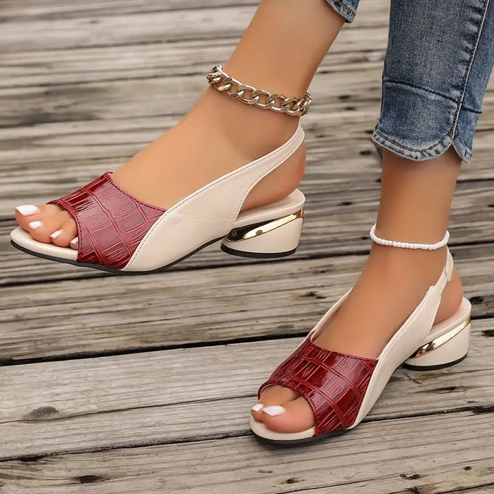 Whitney™ | Eleganckie skórzane sandały