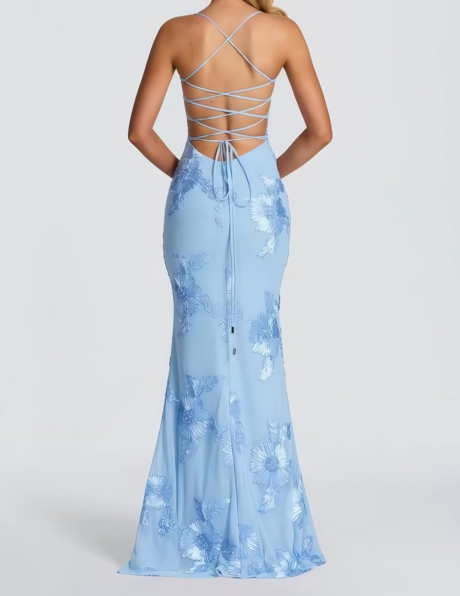 Sukienka maxi bodycon z koronką