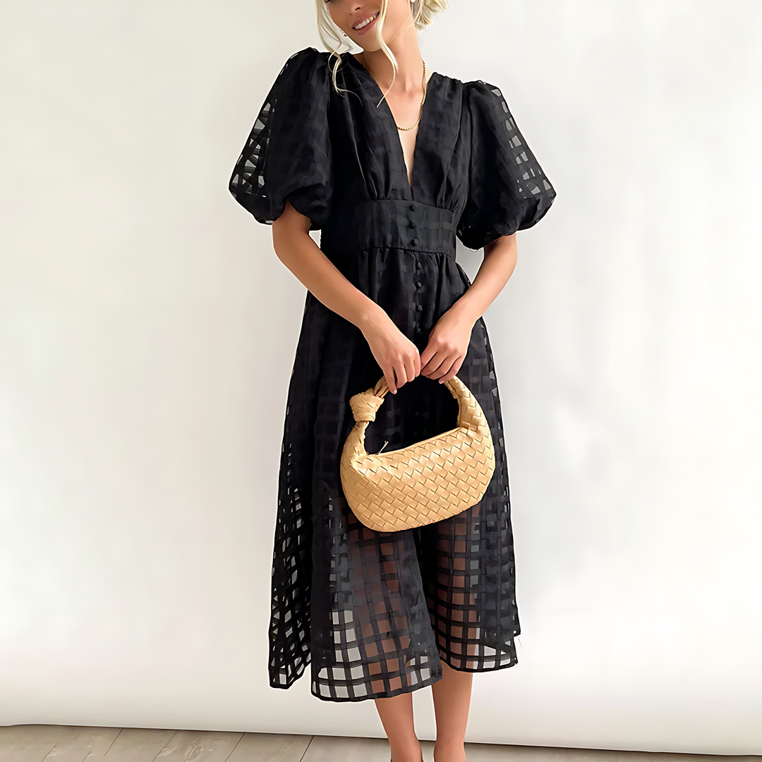 Julia - Elegancka letnia sukienka midi