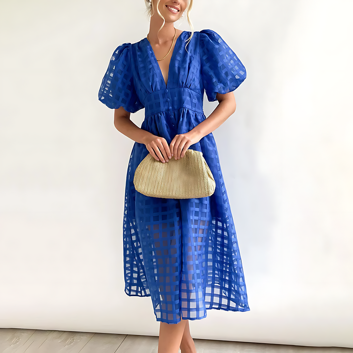 Julia - Elegancka letnia sukienka midi