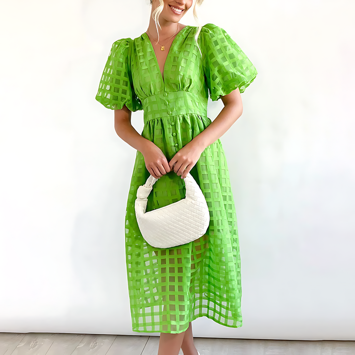 Julia - Elegancka letnia sukienka midi