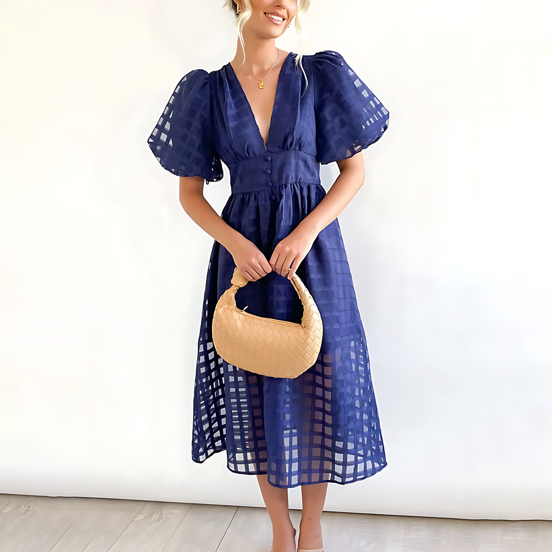 Julia - Elegancka letnia sukienka midi