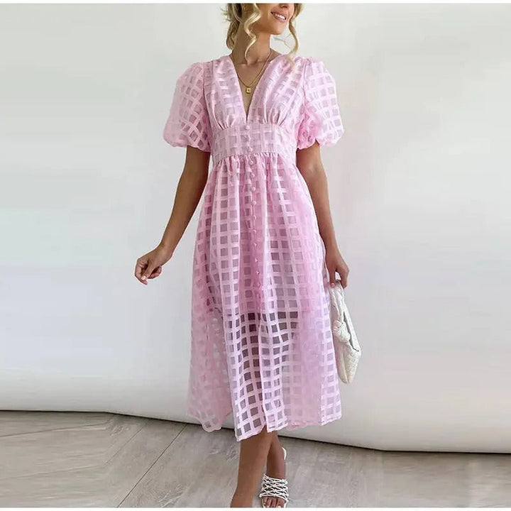 Julia - Elegancka letnia sukienka midi